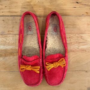 UGG Dakota Slippers Hot Pink w/ Orange - Great Condition - Size 9